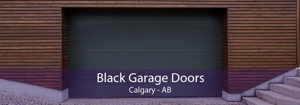 Black Garage Doors Calgary - AB