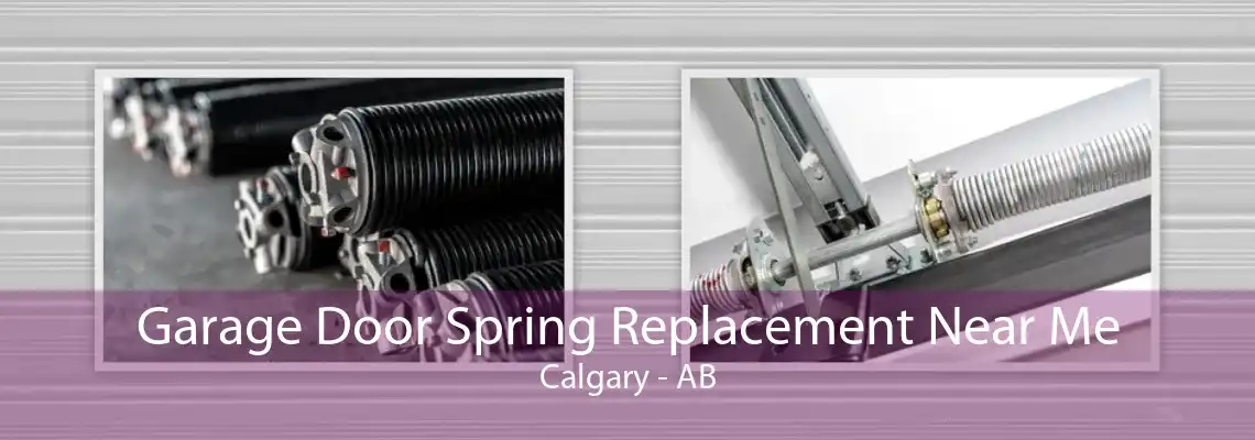 Garage Door Spring Replacement Near Me Calgary - AB