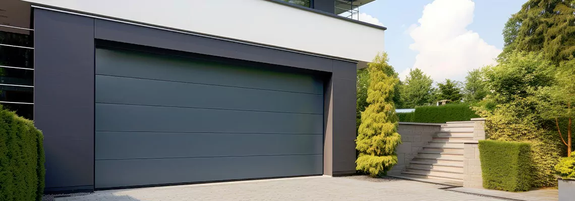 Haas Galvanized Steel Garage Door in Calgary, AB